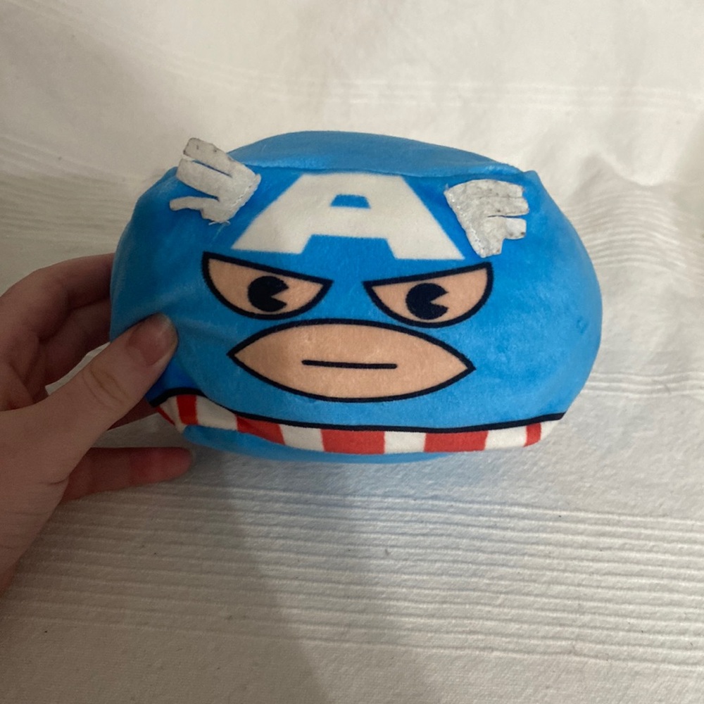 Marvel set of 4 squishmallow type material plushies